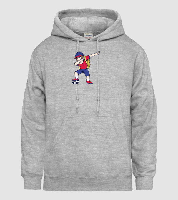 Școlar Fotbalist DAB model gri pe tricou