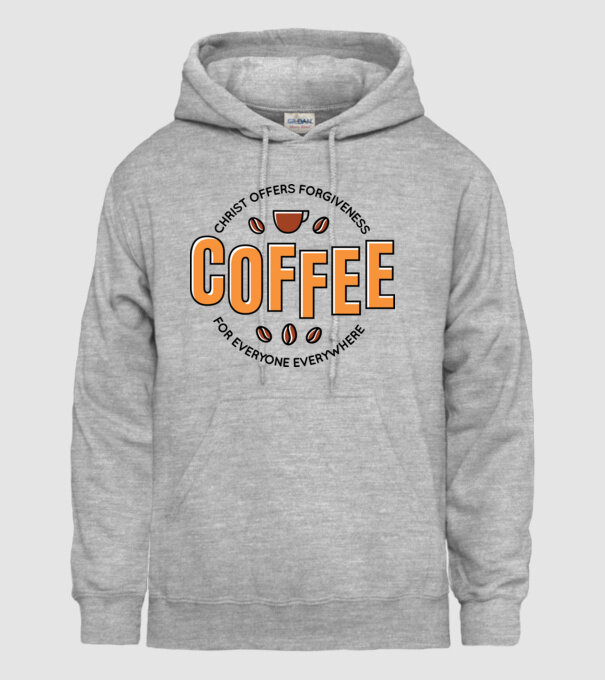 Cafea Iertare model gri pe tricou