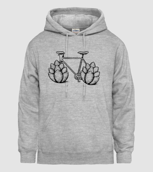 Bicicletă Hamei model gri pe tricou