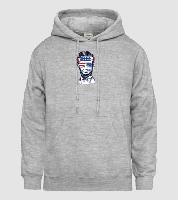Lincoln USA model gri pe tricou