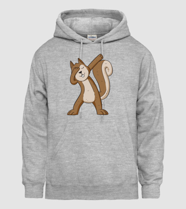 Veverița DAB model gri pe tricou