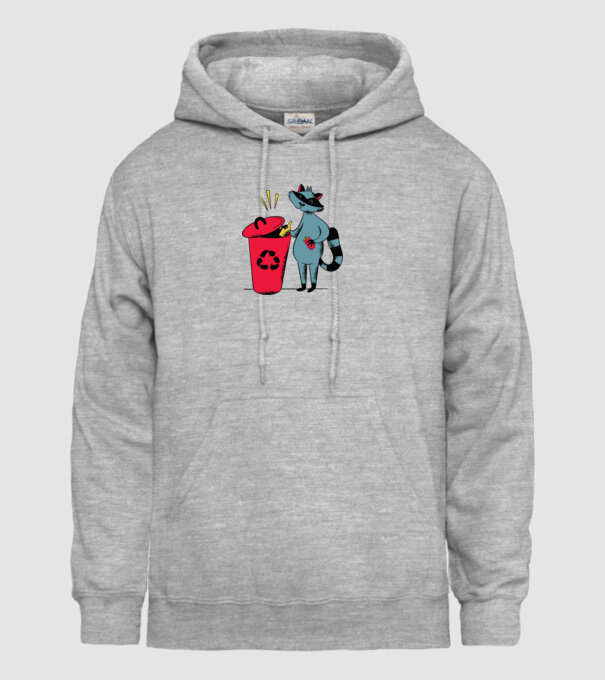 Reciclare Raton model gri pe tricou