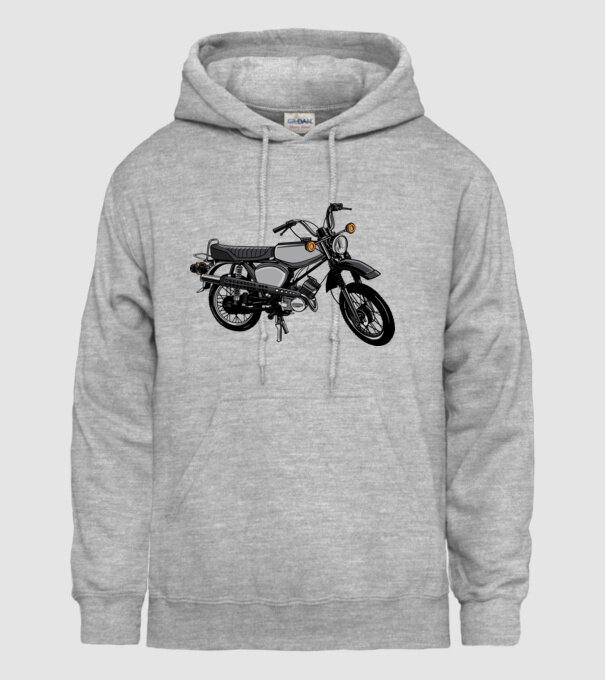 Motocicletă model gri pe tricou