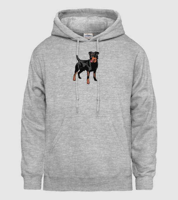 Câine de vânătoare german Terrier model gri pe tricou