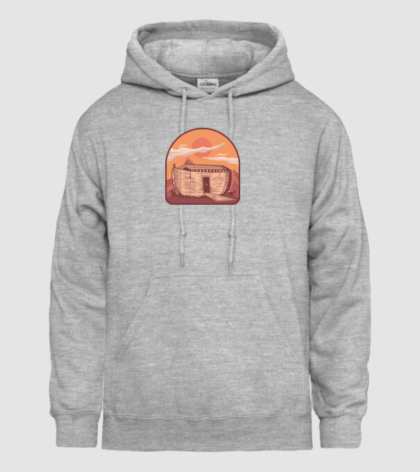 Arca lui Noe model gri pe tricou
