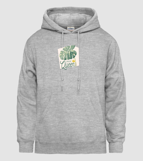 Plant Queen model gri pe tricou