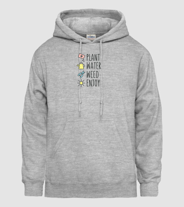 Plant Water Weed Enjoy model gri pe tricou