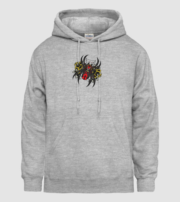 Păianjen model gri pe tricou