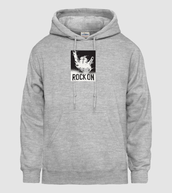 Rock On model gri pe tricou