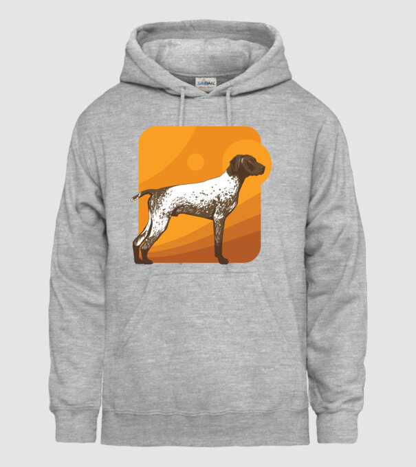 Pointer cu părul scurt model gri pe tricou