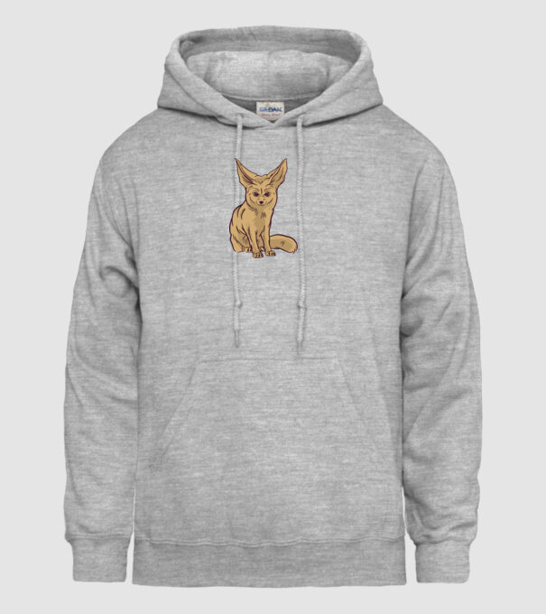 Vulpe de deșert model gri pe tricou