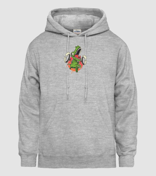 Dinozaur T-rex model gri pe tricou