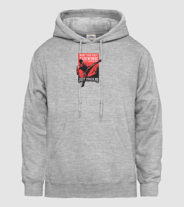 Lecție de Taekwondo model gri pe tricou