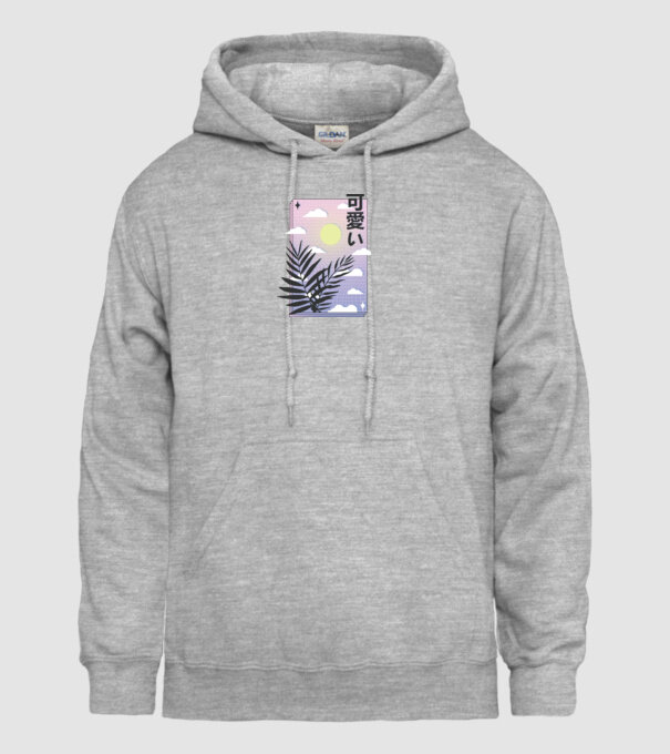 Vaporwave Val model gri pe tricou