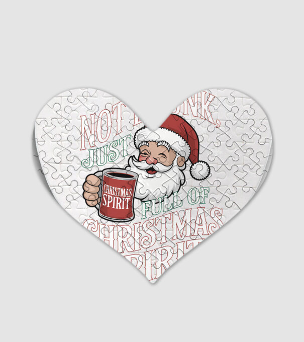 Christmas Spirit Santa model alb pe tricou
