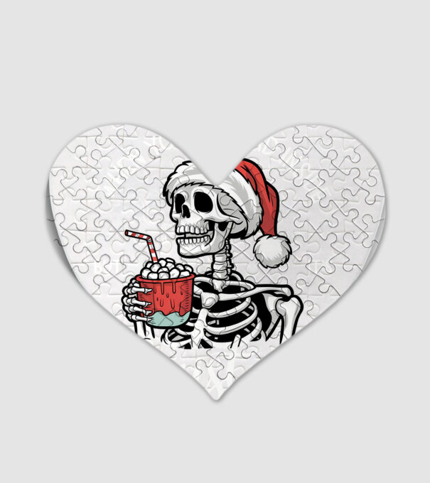 Dead inside, but it's christmas Negru model alb pe tricou