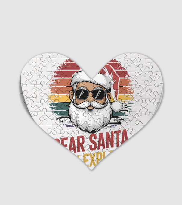 Dear Santa, I can explain... model alb pe tricou