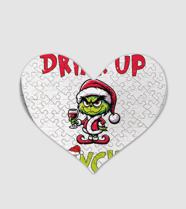 Drink up Grinches model alb pe tricou