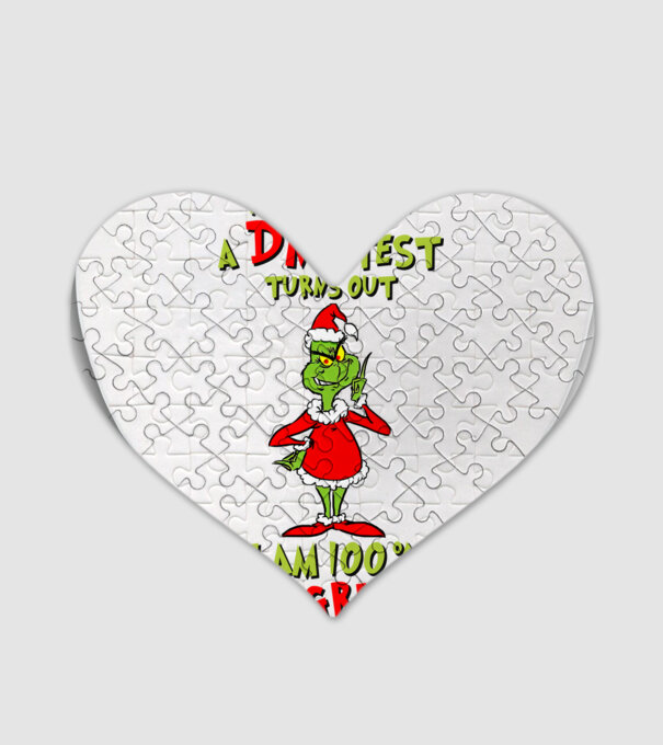 I just took a DNA test - I am Grinch model alb pe tricou
