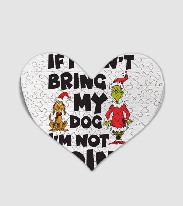 If i can't bring my dog I'm not going model alb pe tricou