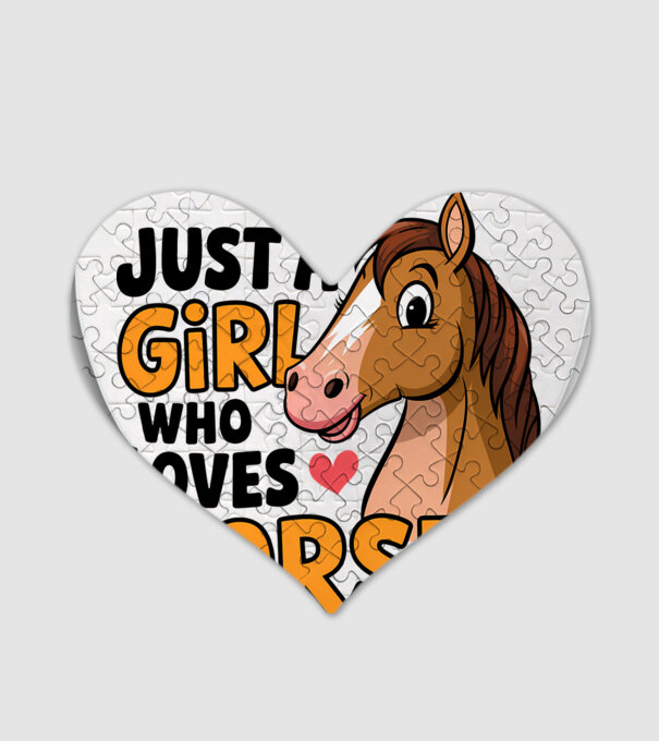 Just a girl who loves horses Alb model alb pe tricou