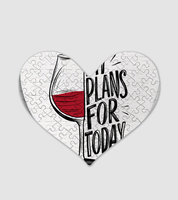 Wine Plans For Today Alb model alb pe tricou