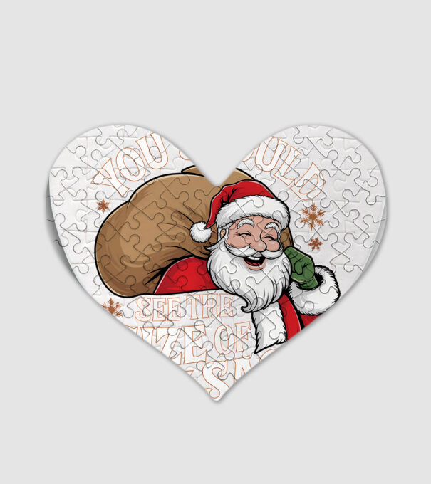 You Should See The Size Of My Sack Santa model alb pe tricou