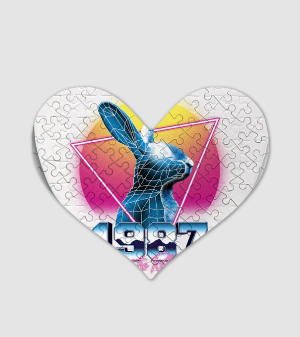 1987 Year of the Rabbit model alb pe tricou