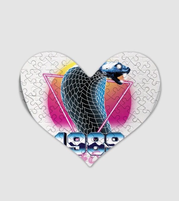 1989 Year of the Snake model alb pe tricou