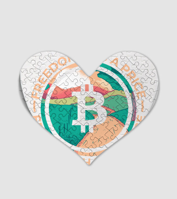Libertatea are preț Bitcoin model alb pe tricou