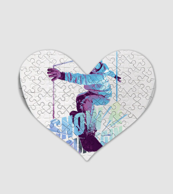 All I need is Snowboard model alb pe tricou