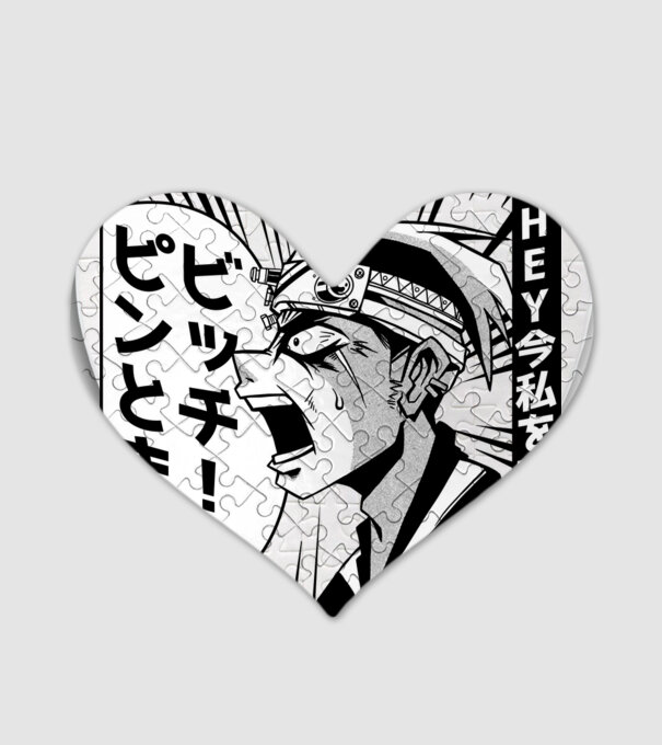 Cap Anime Manga model alb pe tricou