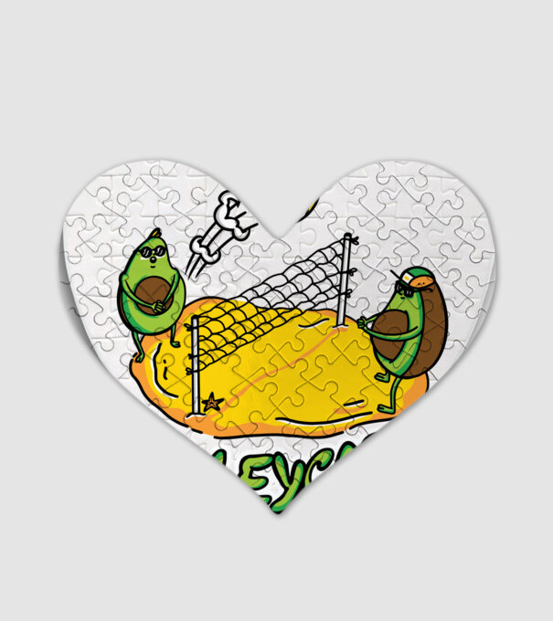 Avocado Volei model alb pe tricou
