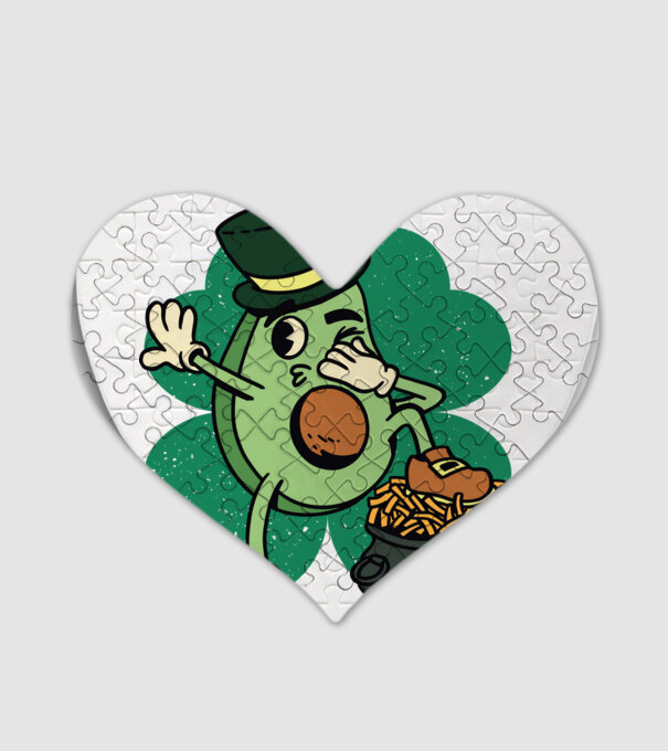 Avocado St. Patrick DAB model alb pe tricou