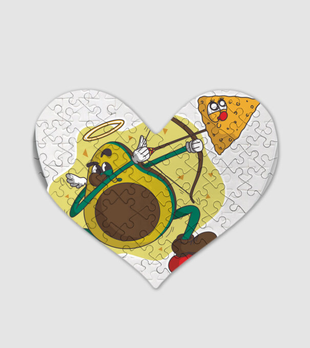 Dragoste de Avocado model alb pe tricou