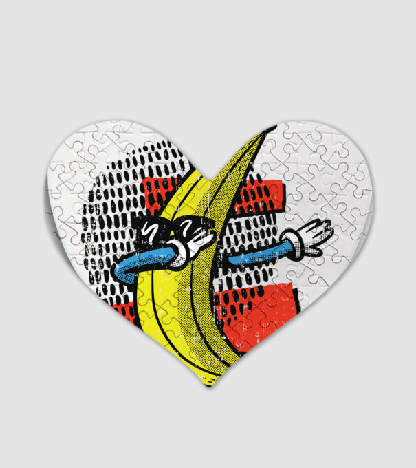 Banană DAB model alb pe tricou