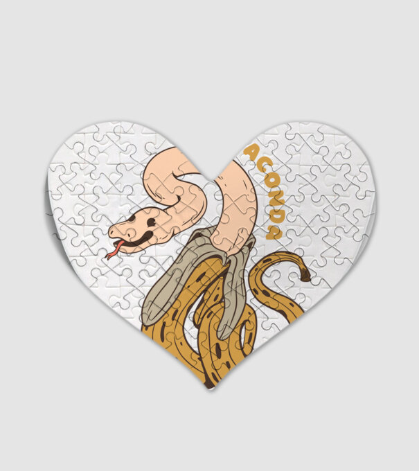 Bananaconda model alb pe tricou
