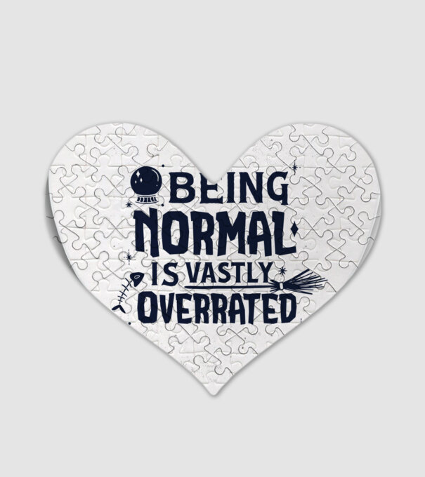 Being Normal is Vastly Overrated model alb pe tricou
