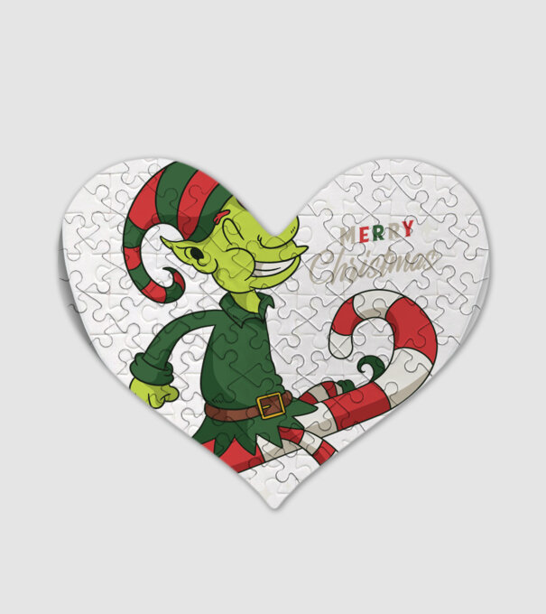Crăciun Fericit Elf model alb pe tricou