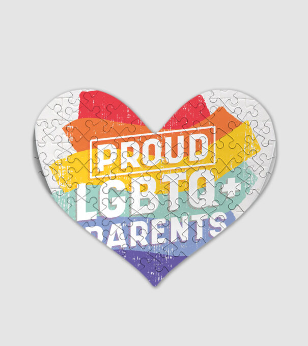 Părinți mândri LGBTQ model alb pe tricou