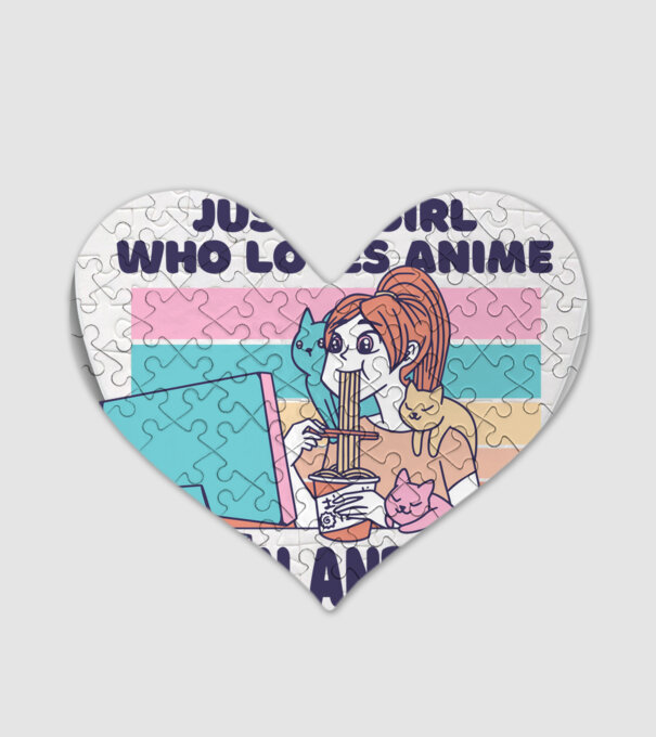Doar o fată căreia îi place Anime, Ramen și pisicile model alb pe tricou