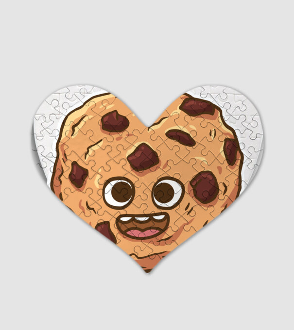 Cookie drăguț model alb pe tricou