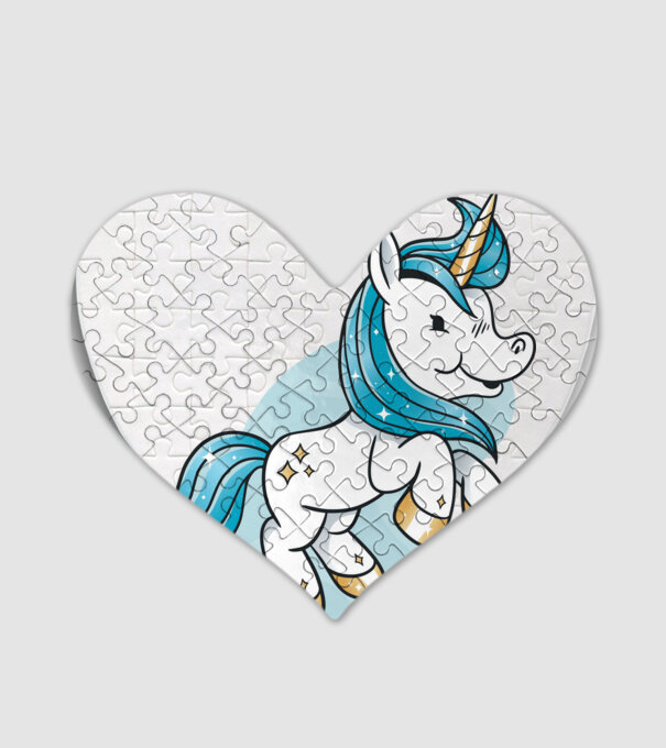 Unicorn drăguț model alb pe tricou
