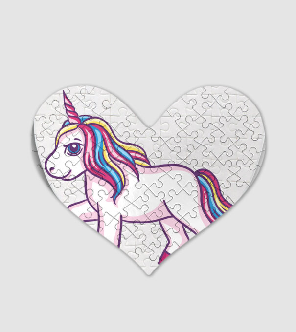 Unicorn drăguț model alb pe tricou