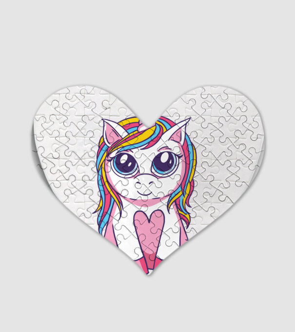 Unicorn drăguț model alb pe tricou