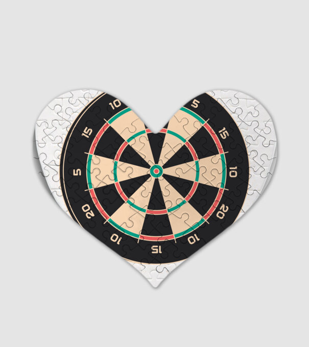 Tablă Darts model alb pe tricou