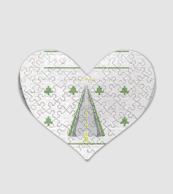Flying Home for Christmas Pulover urât model alb pe tricou