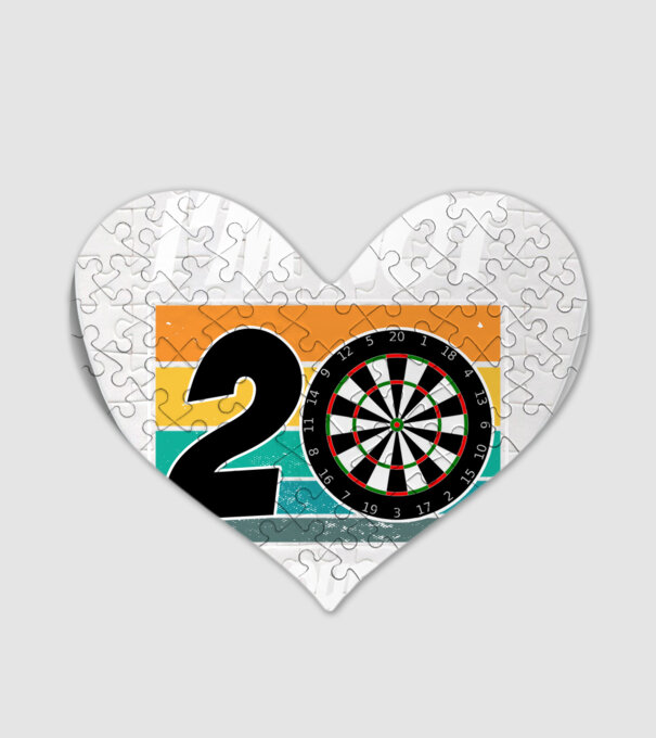 'I''m not 20 I''m double 10 darts birthday' model alb pe tricou