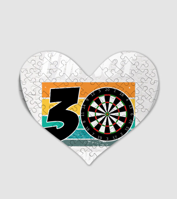 'I''m not 30 I''m double 15 darts birthday' model alb pe tricou