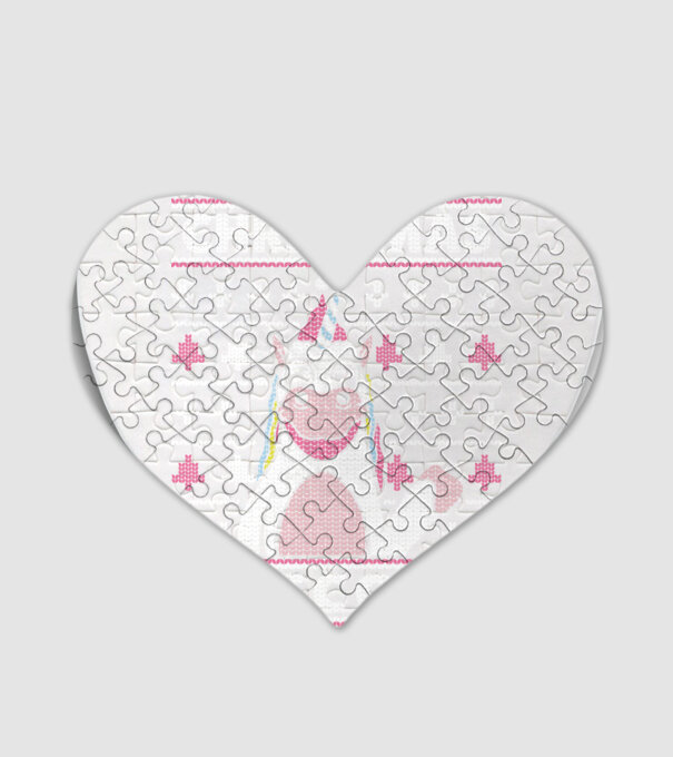 Unicorn de Crăciun pulover urât model alb pe tricou